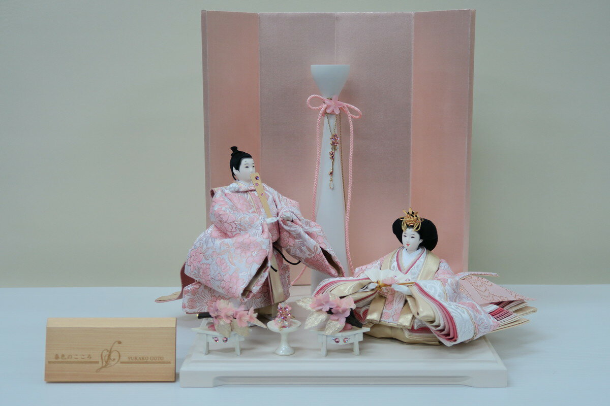 人形のモリシゲアートデザイン後藤由香子作 花かんざし 創作雛人形平